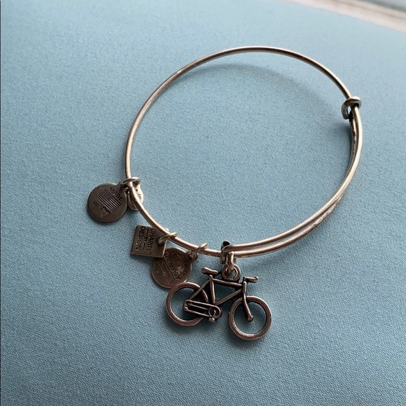 Alex and Ani Bicycle Bracelet in Silver - Picture 1 of 3